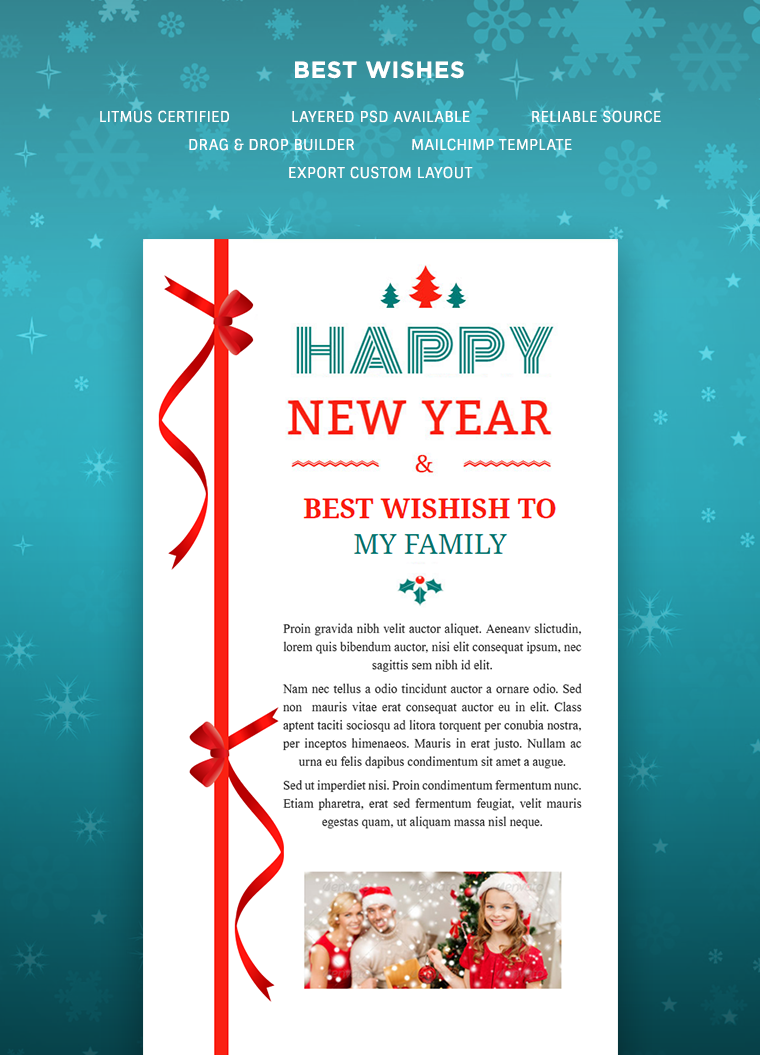 Best Wishes HTML Email Template