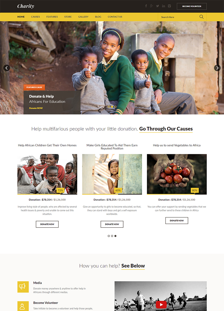 Charity Fundraising HTML Template