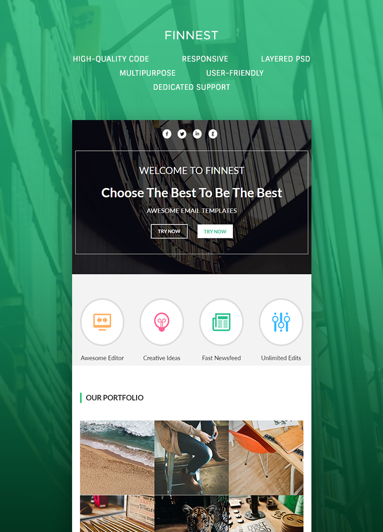 Finnest Email HTML Template