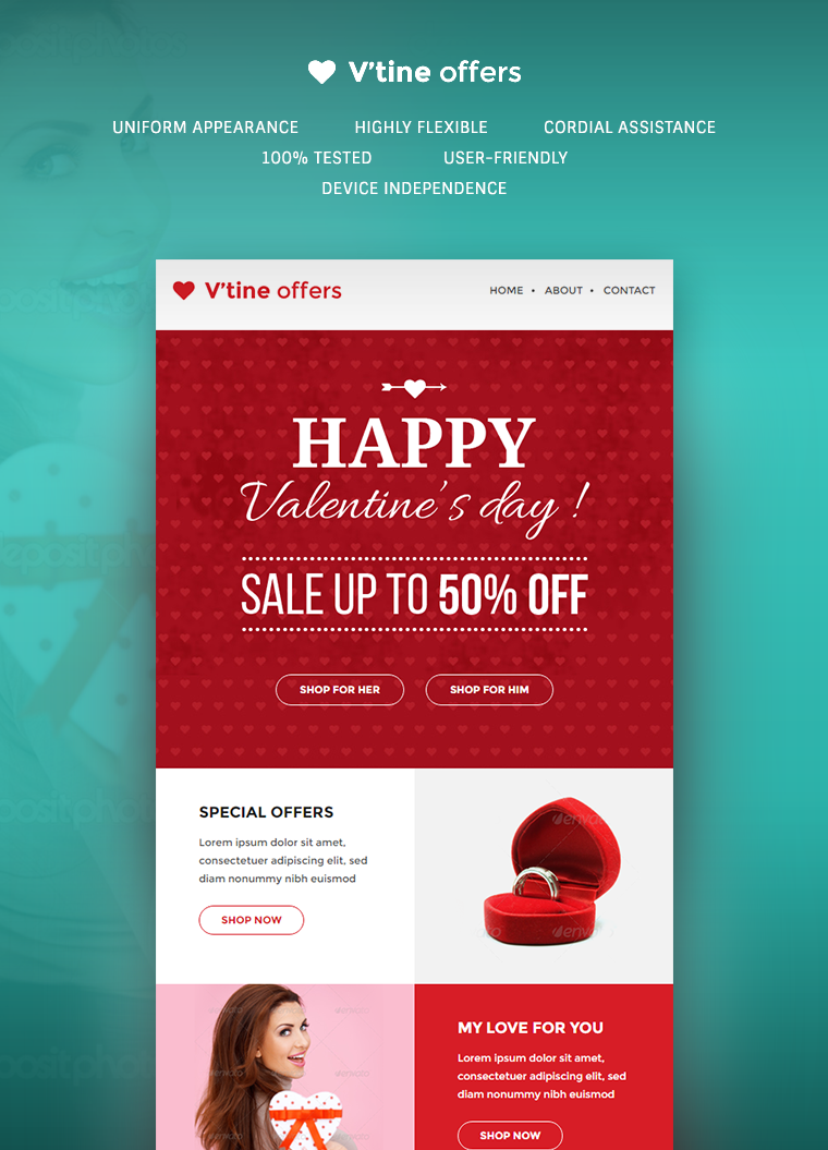 Valentine E-Marketing Template