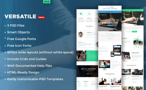 Versatile : Responsive Email Tempalte