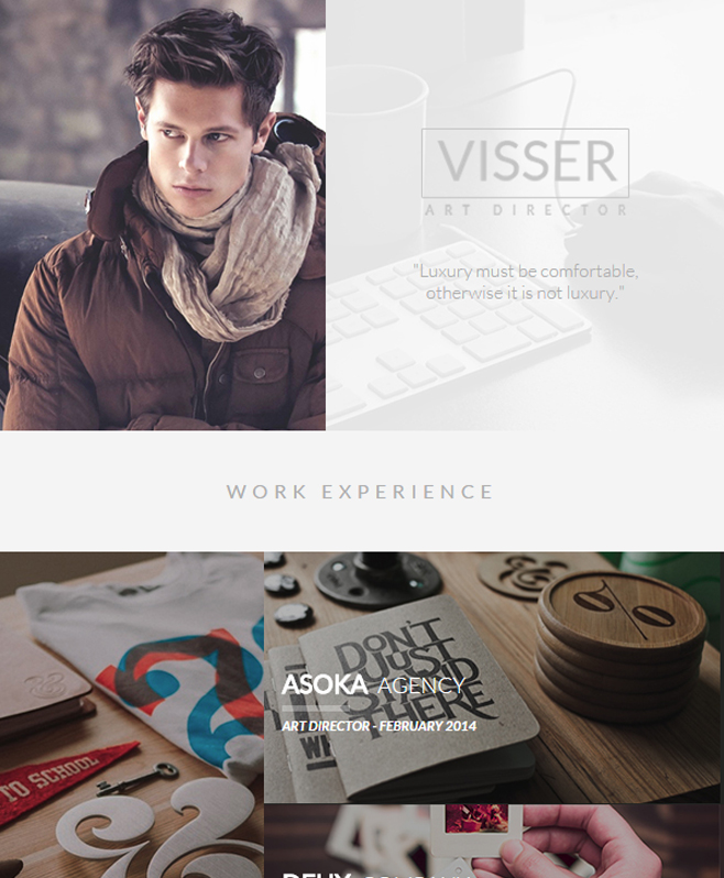 Visser - Professional CV Responsive HTML Template With Exclusive Features