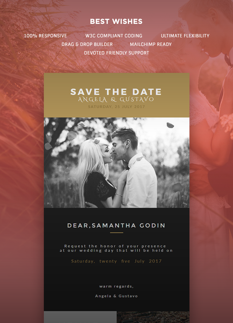 Wedding Invitation Card Email Template