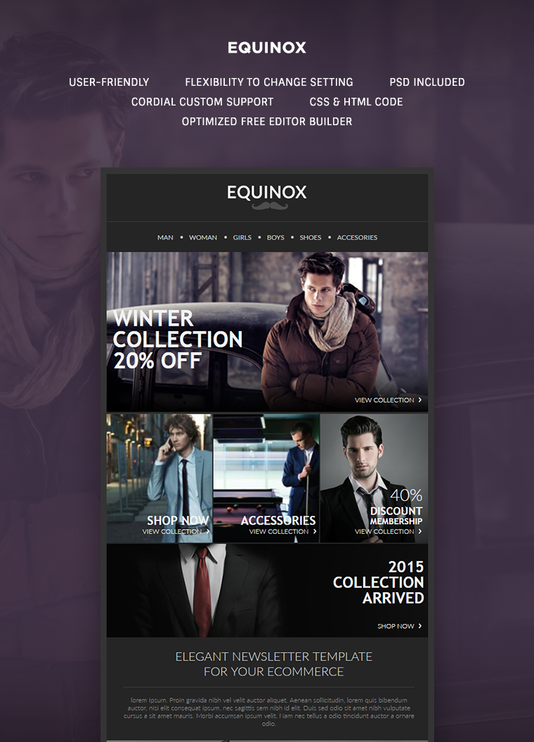 Equinox Responsive Newsletter