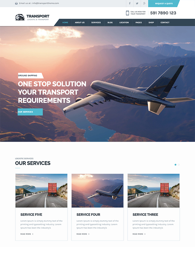 Transport Logistic WP Theme