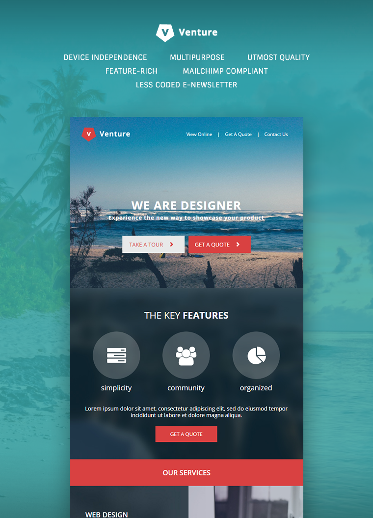 Venture Corporate E-Newsletter Template