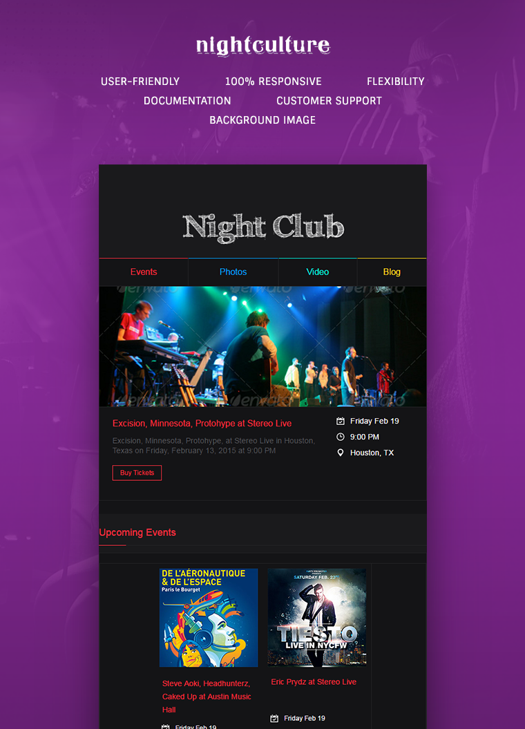 Night Culture Event Email Template