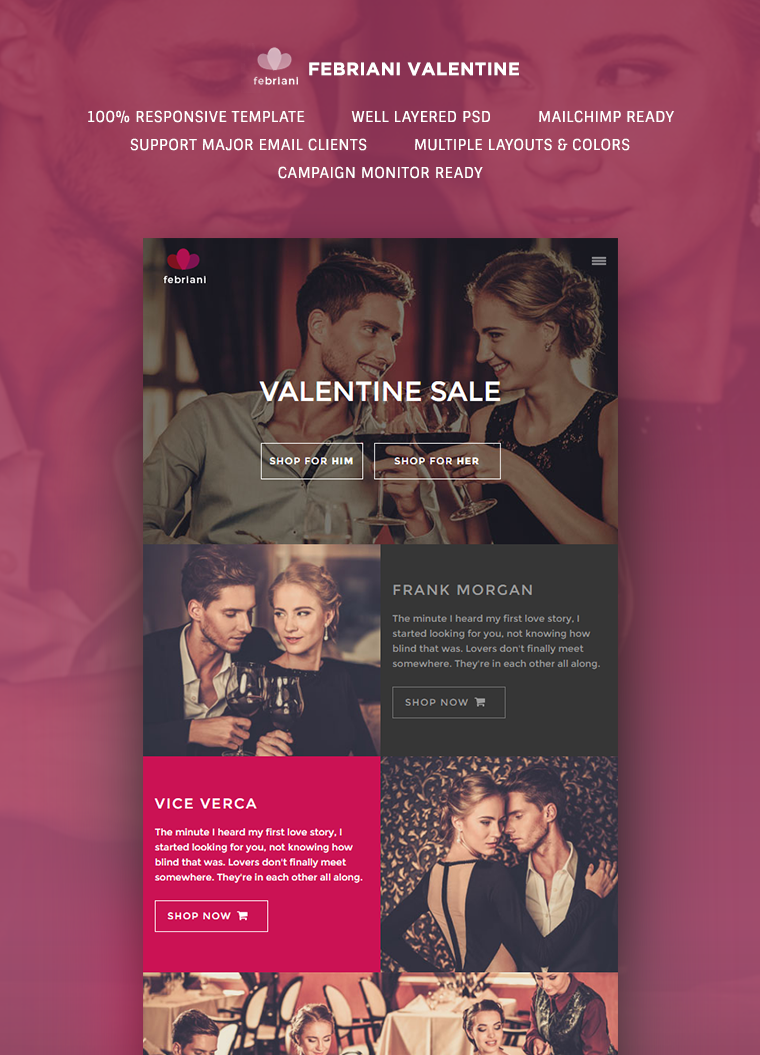 Febriani Valentine Email Template