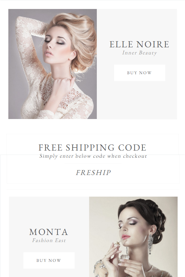 Minato- Fashion Email Template Aids in Great Email Marketing For Business