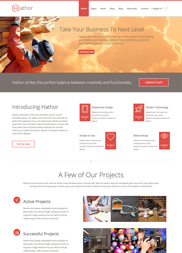 Hathor Multipurpose Responsive Template