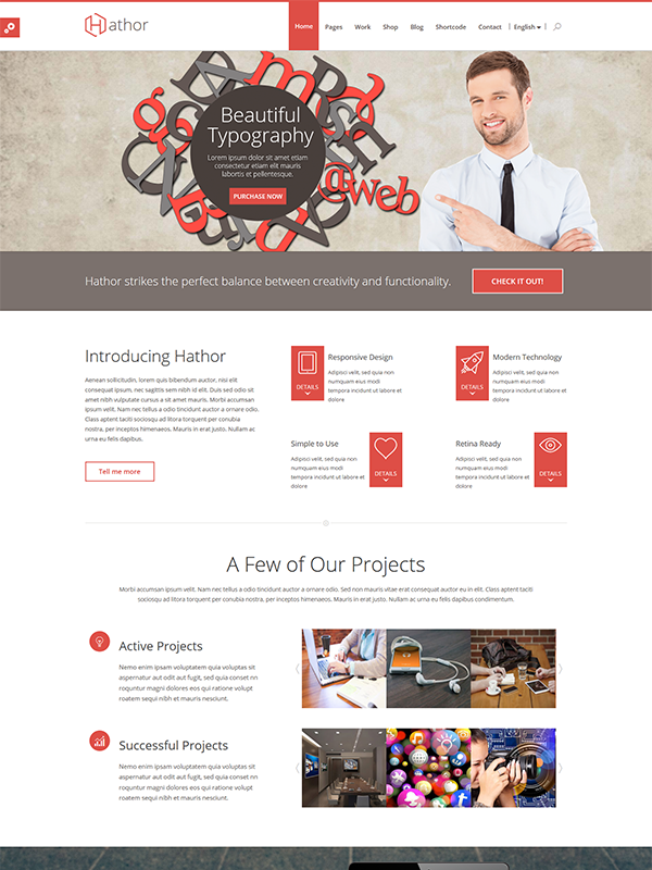 Hathor HTML Template Gives Your Website a WOW Look