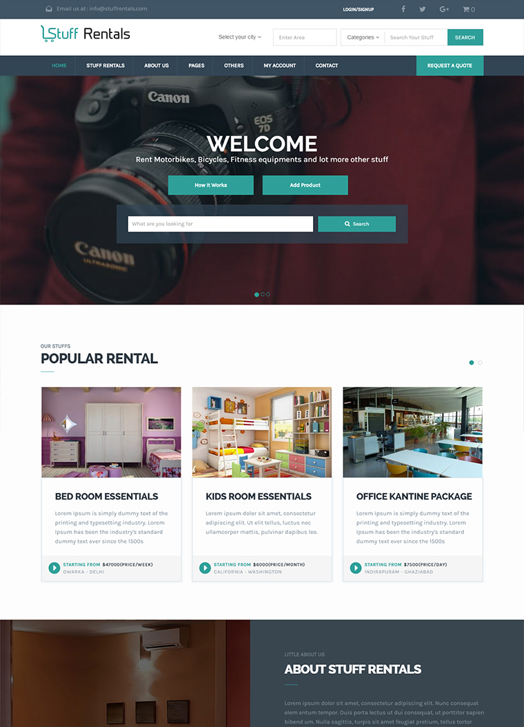 StuffRentals WordPress Theme