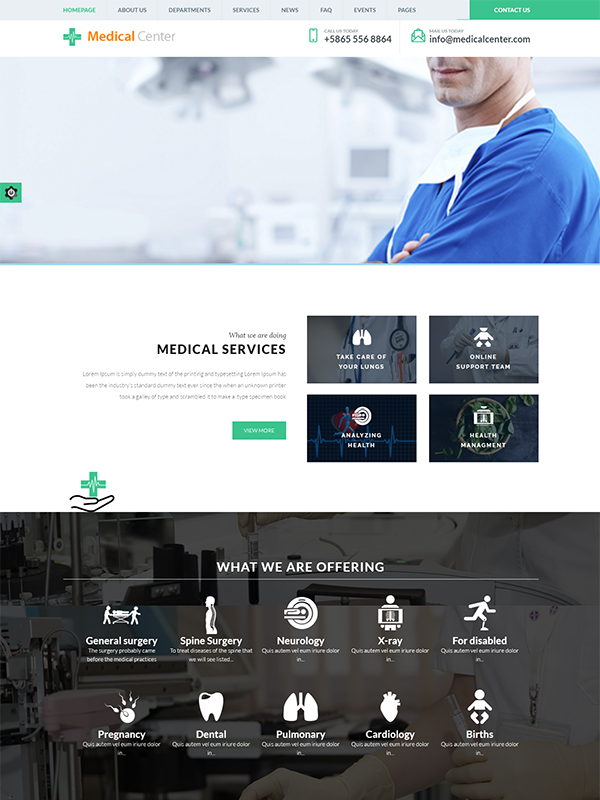 Medical Center WordPress Theme: Features To Complement Your Medical Center