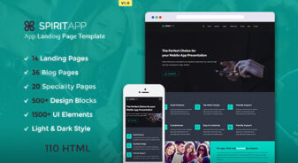 SpiritApp HTML Landing Page