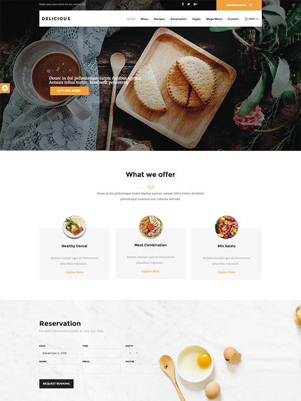 Delicious WordPress Theme: Reinvent Your Restaurant Business